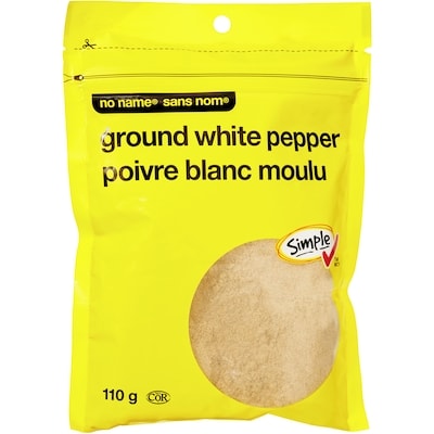 Sans Nom Poivre blanc moulu 110 g, 3,18 $/100g