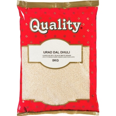 Quality Huskelss Split Black Mapte Beans Urad Dal Dhuli 4.989 kg, $0.44/100g