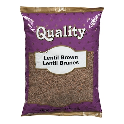 Quality Brown Lentils 4.989 kg, $0.30/100g