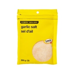 Sans Nom Sel d'ail 250 g, 1,00 $/100g