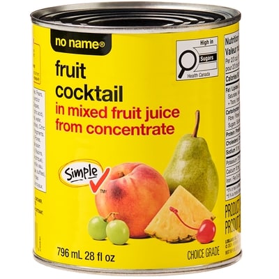 Sans Nom Cocktail aux fruits dans un mélange de jus de fruits fait de concentré 796 ml, 0,49 $/100ml