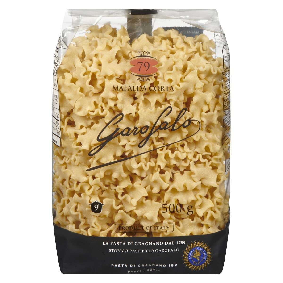 Garofalo Durum Wheat Pasta Mafalda Corta 79 500 g, $0.70/100g