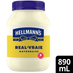 Hellmann’s Mayonnaise Vraie idéale avec frites, burgers et salades 890 ml, 0,67 $/100ml