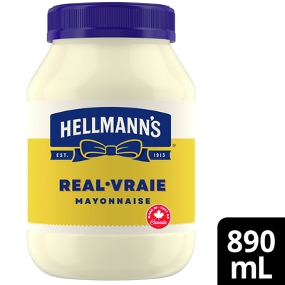 Hellmann’s Mayonnaise Vraie idéale avec frites, burgers et salades 890 ml, 0,67 $/100ml