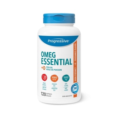 Progressive OmegEssential + D3 Softgels 120 ea, $0.23/1ea