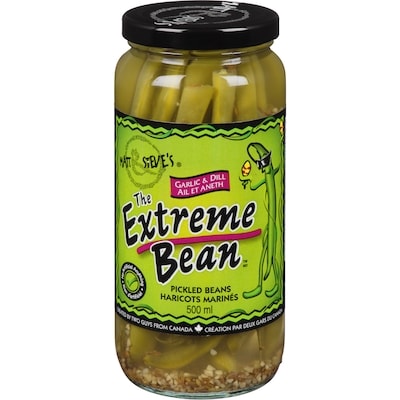The Extreme Bean Haricots marinés à l’ail et à l’aneth 500 ml, 1,30 $/100ml