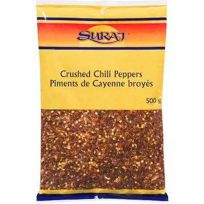 Suraj Crushed Chili Peppers  500 g, $1.40/100g