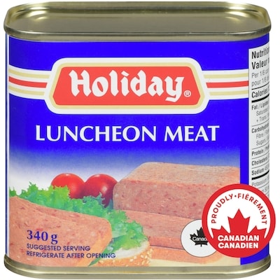 Holiday Canned Luncheon Meat 340 g, $1.11/100g