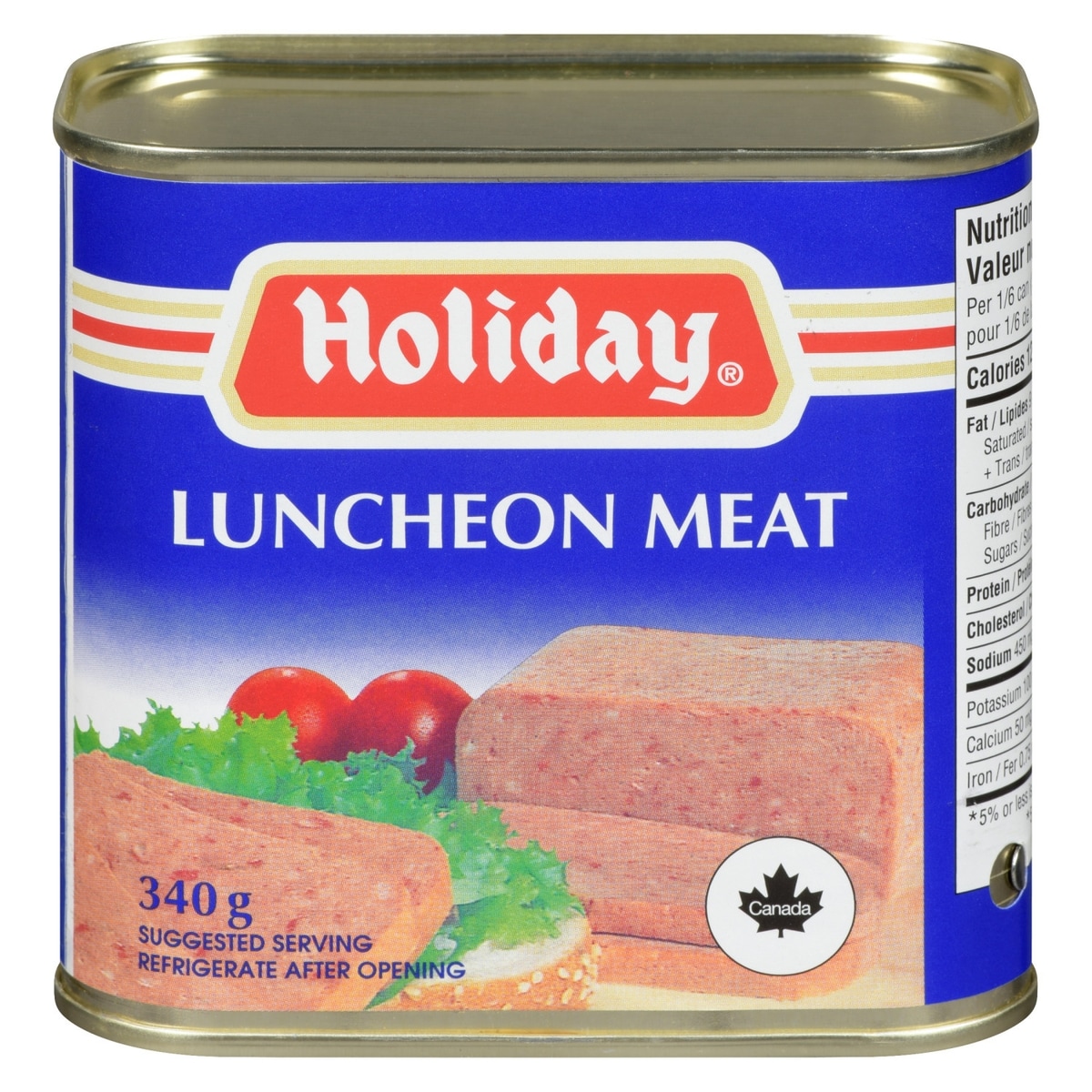 Holiday Canned Luncheon Meat