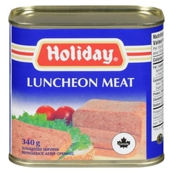 Holiday Canned Luncheon Meat 340 g, $1.11/100g
