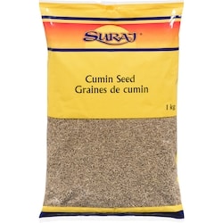 Suraj Graines de cumin (Jeera) 1 kg, 1,40 $/100g