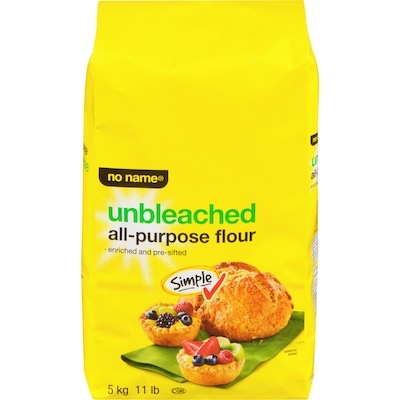 No Name Unbleached All-Purpose Flour 5 kg, $0.16/100g
