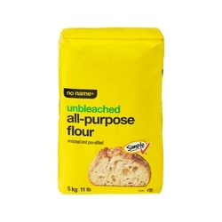 No Name Unbleached All-Purpose Flour 5 kg, $0.15/100g