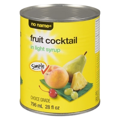 No Name Fruit Cocktail in Light Syrup 796 ml, $0.42/100ml
