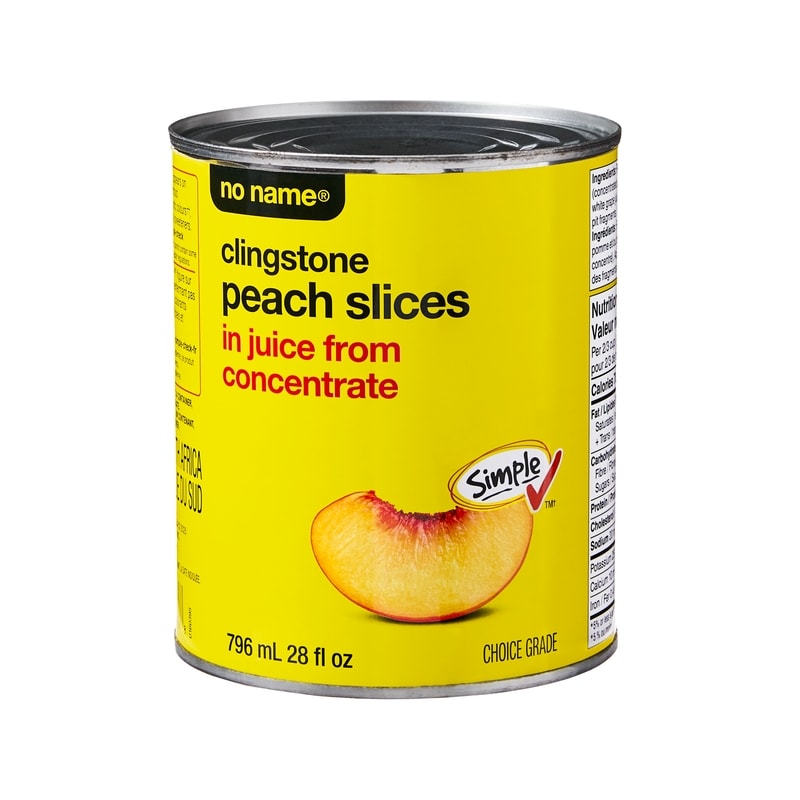 Clingstone Peach Slices in Juice from Concentrate