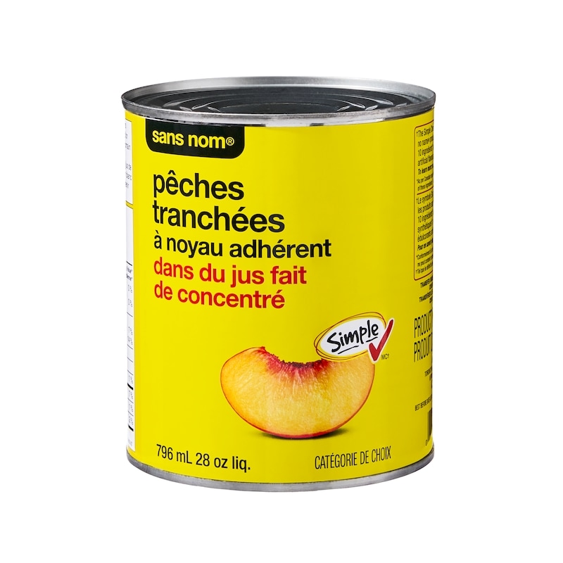 Clingstone Peach Slices in Juice from Concentrate