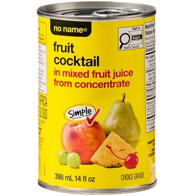 Sans Nom Cocktail aux fruits dans un mélange de jus de fruits fait de concentré 398 ml, 0,75 $/100ml