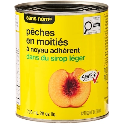 Clingstone Peach Halves in Light Syrup