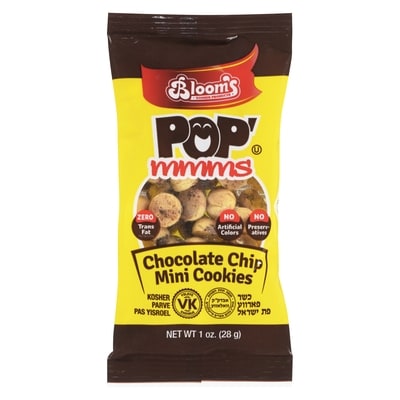 Blooms Pop' Mmms Chocolate Chip Mini Cookies 28 g, $3.54/100g