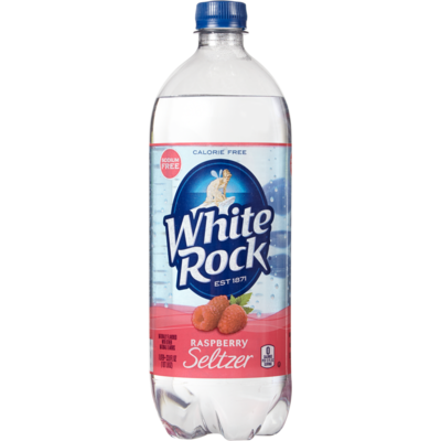 White Rock Kosher Seltzer, Raspberry 1 l, $0.15/100ml