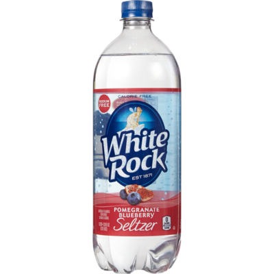 White Rock Kosher Seltzer, Pomegranate Blueberry 1 l, $0.15/100ml
