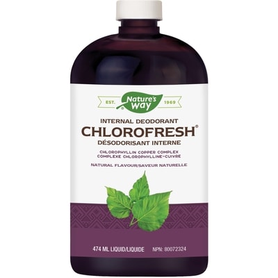 Nature’s Way Chlorophylle liquide Chlorofresh saveur naturelle 474 ml, 5,27 $/100ml