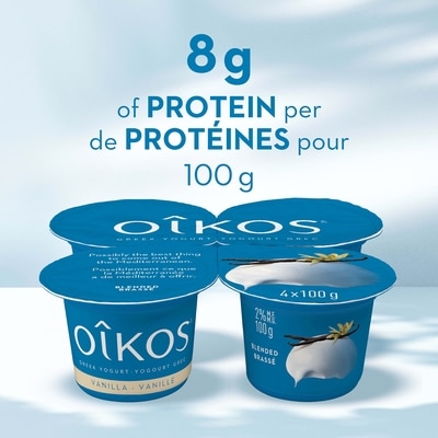 Greek Yogurt, Vanilla, Blended, 2% M.F.