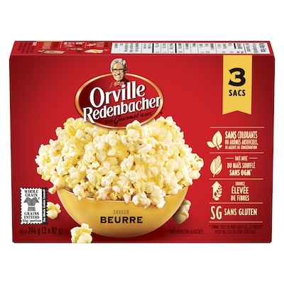 Orville Redenbacher’s Croustilles de maïs soufflé au beurre 3x82.0 g, 1,95 $/100g