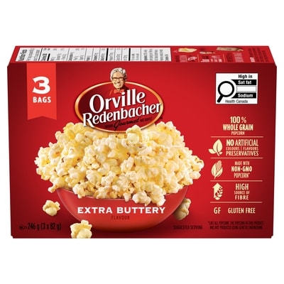 Orville Popcorn, Extra Buttery 3 Pack 246 g, $1.74/100g