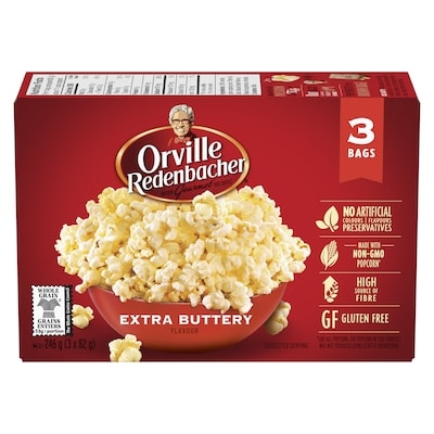 Orville Popcorn Bowl, Extra Butter 246 g, $1.74/100g