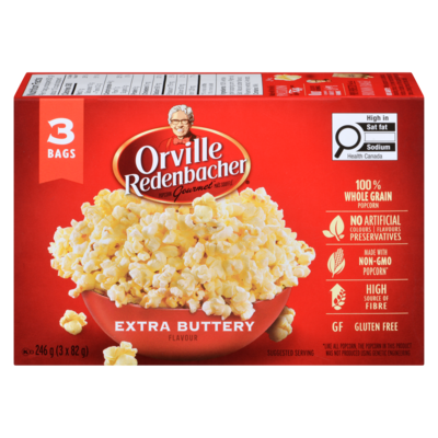 Orville Popcorn Bowl, Extra Butter 246 g, $1.62/100g