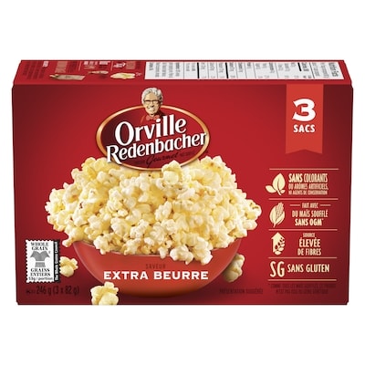 Orville Redenbacher’s Bol de maïs à éclater au micro-ondes, extra beurre 246 g, 1,74 $/100g