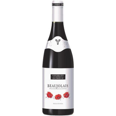 GEORGES DUBOEUF Vin rouge Beaujolais, France (Pièce d’identité requise au moment du ramassage) 750 ml, 2,73 $/100ml