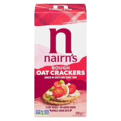 Nairn's Oat Crackers, Rough  250 g, $1.60/100g