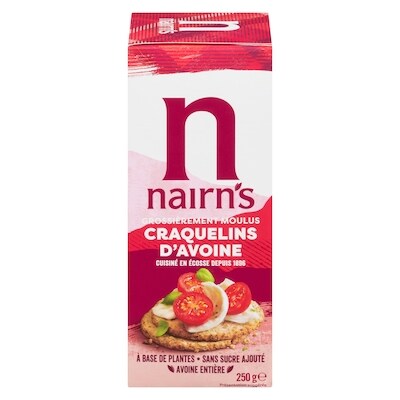 Nairn’s Craquelins d'avoine grossièrement moulus 250 g, 1,60 $/100g
