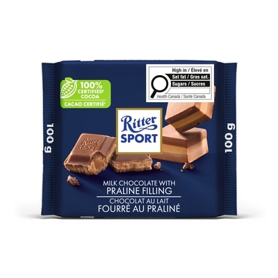 Ritter Sport Milk Chocolate with Praline Filling 100 g, $4.00/100g