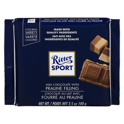 Ritter Sport Milk Chocolate, Praline 100 g, $4.99/100g