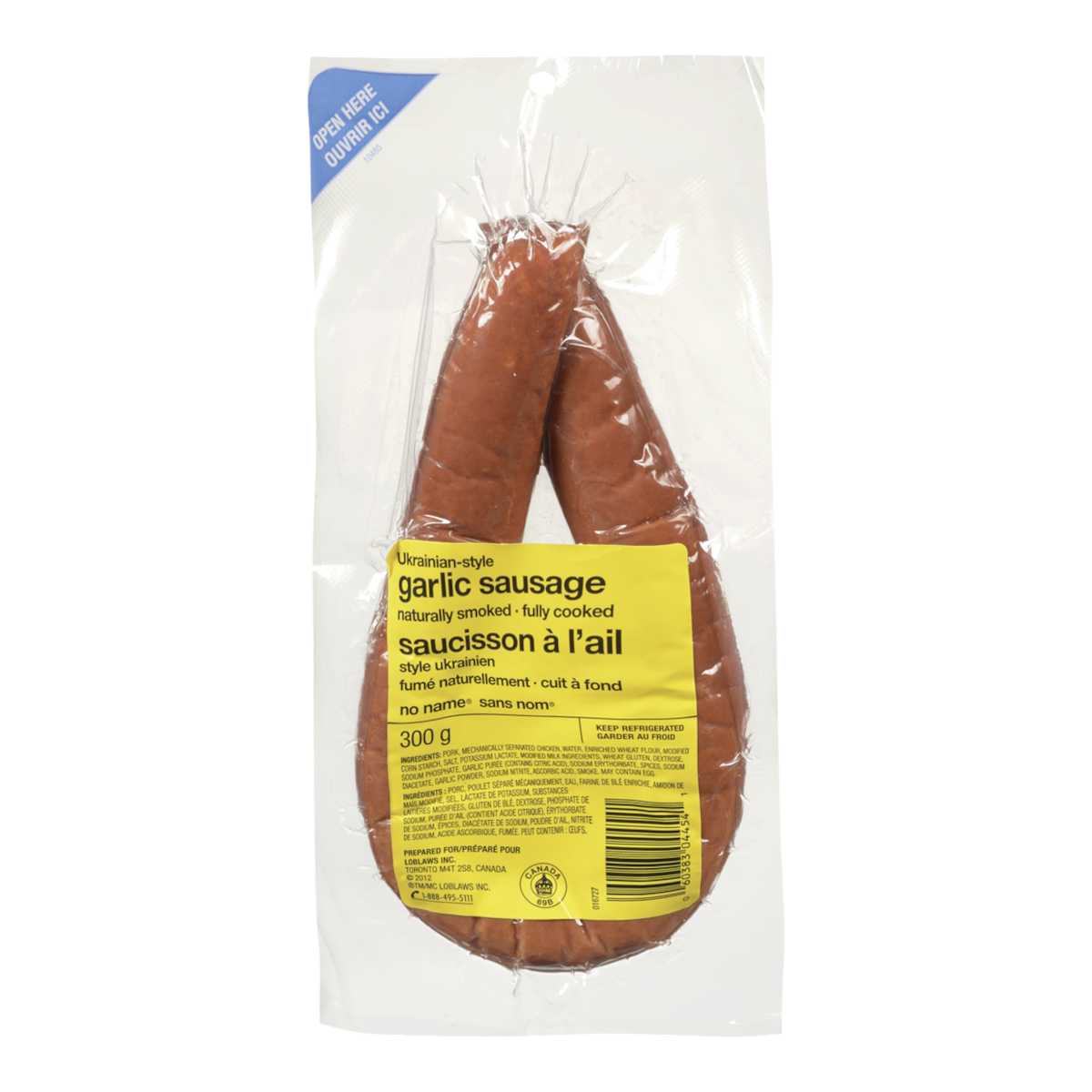 No Name Ukrainian Style Garlic Sausage