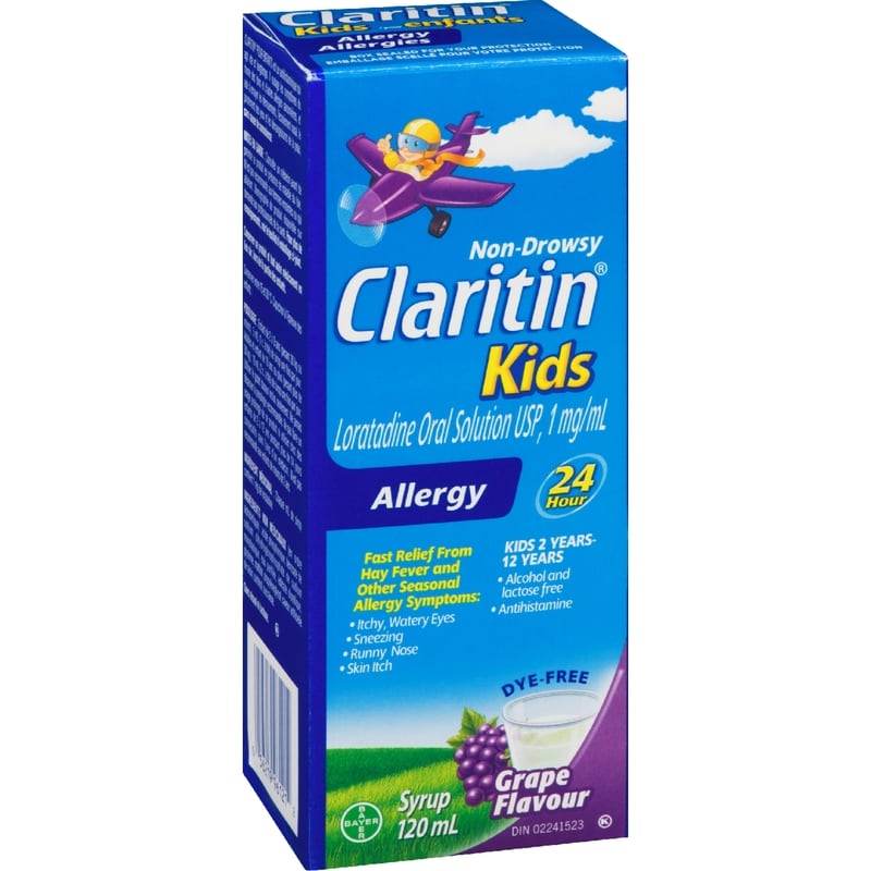Kids Syrup Allergy Medication - 24 Hour Non-Drowsy Kids Allergy Medicine