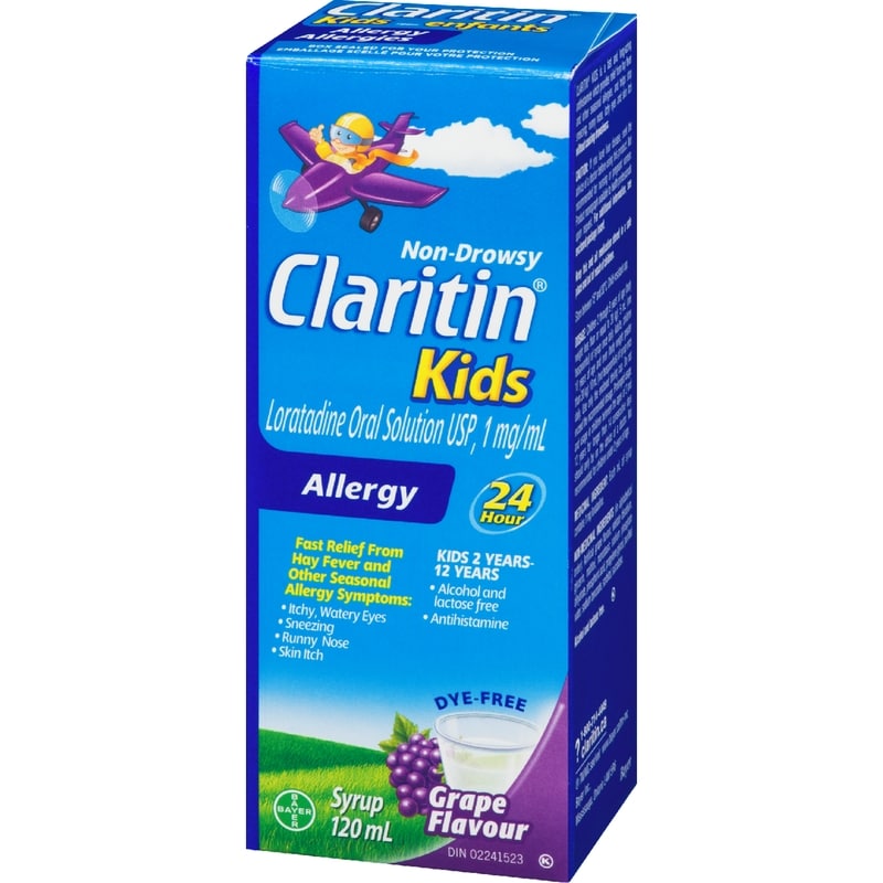 Kids Syrup Allergy Medication - 24 Hour Non-Drowsy Kids Allergy Medicine
