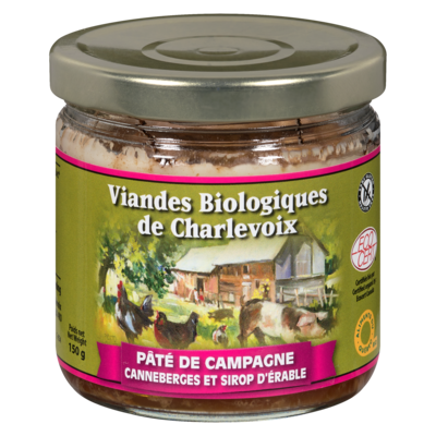 Charlevoix Cranberry Maple Syrup Homestyle Pâté 125 g, $8.39/100g