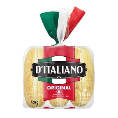 D’Italiano Petits pains à saucisse original 456 g, 0,88 $/100g