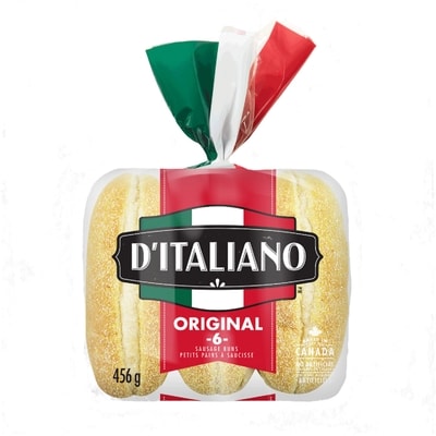 D’Italiano Petits pains à saucisse original 456 g, 0,88 $/100g
