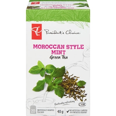 President's Choice Moroccan Style Mint Green Tea 20 ea, $0.25/1ea