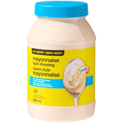 Sans Nom Sauce style mayonnaise légère 890 ml, 0,67 $/100ml