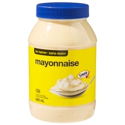 No Name Mayonnaise 890 ml, $0.62/100ml