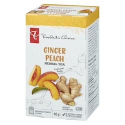 President's Choice Ginger Peach Herbal Tea - 20 ea | Dominion