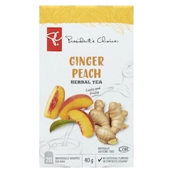 President's Choice Ginger Peach Herbal Tea - 20 ea | Zehrs