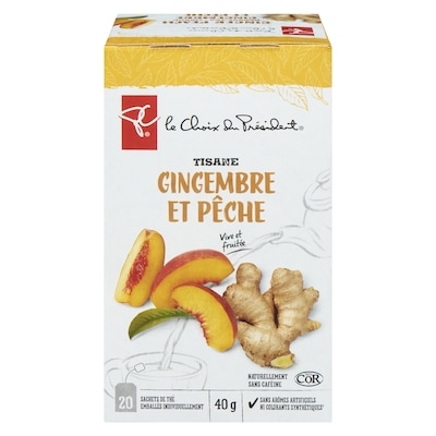le Choix du Président Tisane Pêche Et Gingembre 20 ea