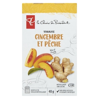 Tisane Pêche Et Gingembre